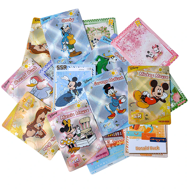 20Pcs One Box Of 5 Packs Pack Disney Card 100th Anniversary Princess Stitch Mickey Classics Anime Characters Original Box Frozen