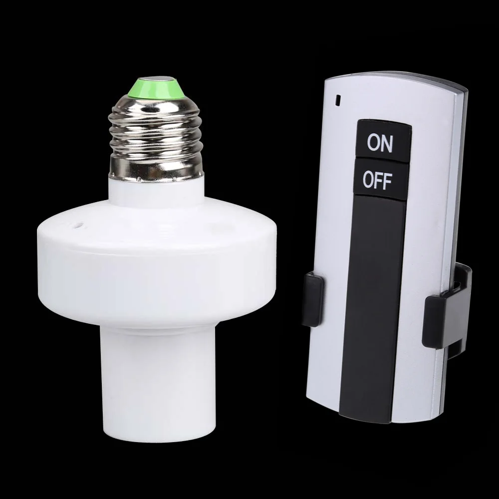 

Remote Control Light Socket Wall Mounted Controller Switch 220V Light Socket Switch Kit Long Range for Pull Chain Light Fixtures