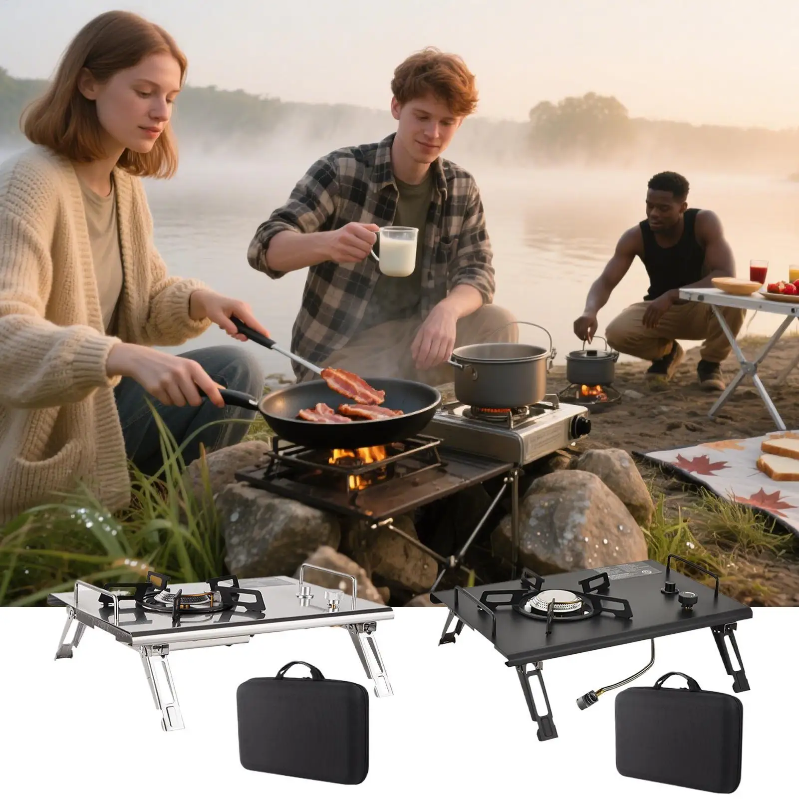 

Портативная походная плита, портативные походные печи, складная горелка, горелка, кухонная утварь для пеших прогулок, патио, стол на заднем дворе, поездка на автомобиле