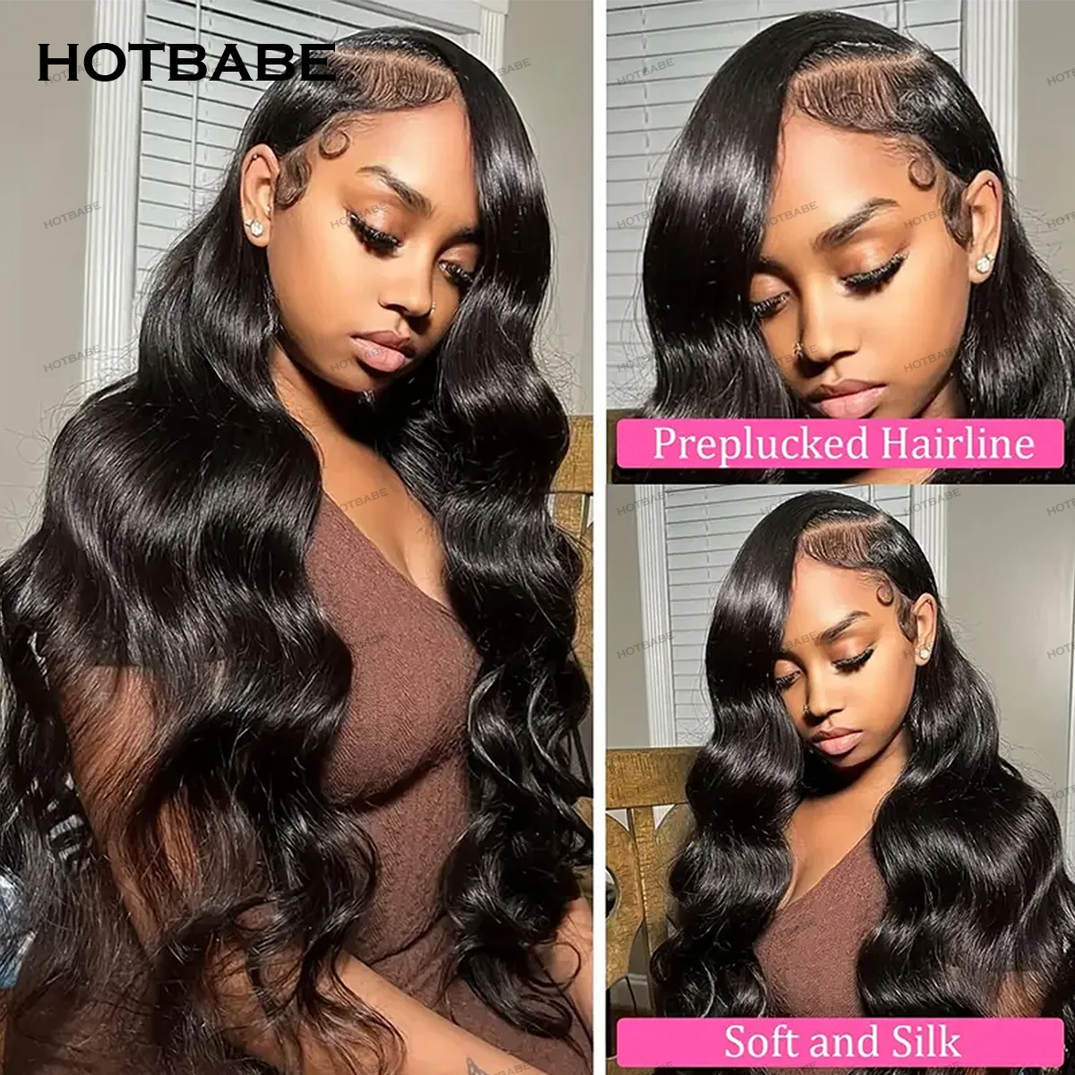 

36 Inch Body Wave Human Hair Wigs 360/13×6/13×4 HD Transparent Lace Frontal Wigs Preplucked For Women Glueless Wigs Human Hair