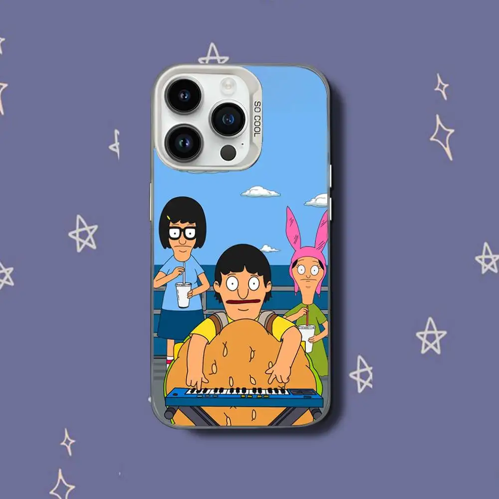 CartoonS B-Bobs B-Burgers iPhoneケース iPhone 17,16,15,14,13,12,11,Pro,XS,Max,Plus,Mini,SE対応 ホワイトキャンディマット耐衝撃カバー
