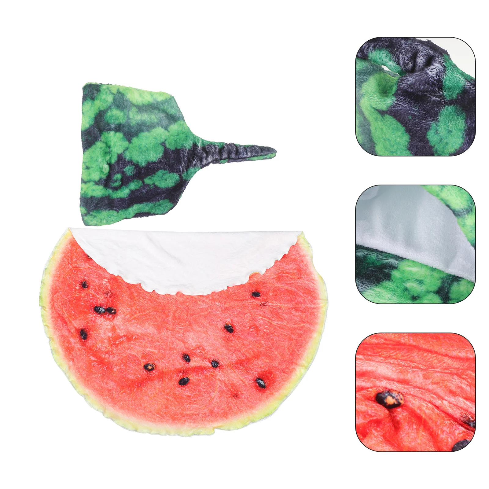 1 مجموعة البطيخ الطفل بطانية الفانيلا قماط مجموعة قبعة طفل لينة مريحة الوليد هدية قماط بطانية الفانيلا الطفل البطانيات #5