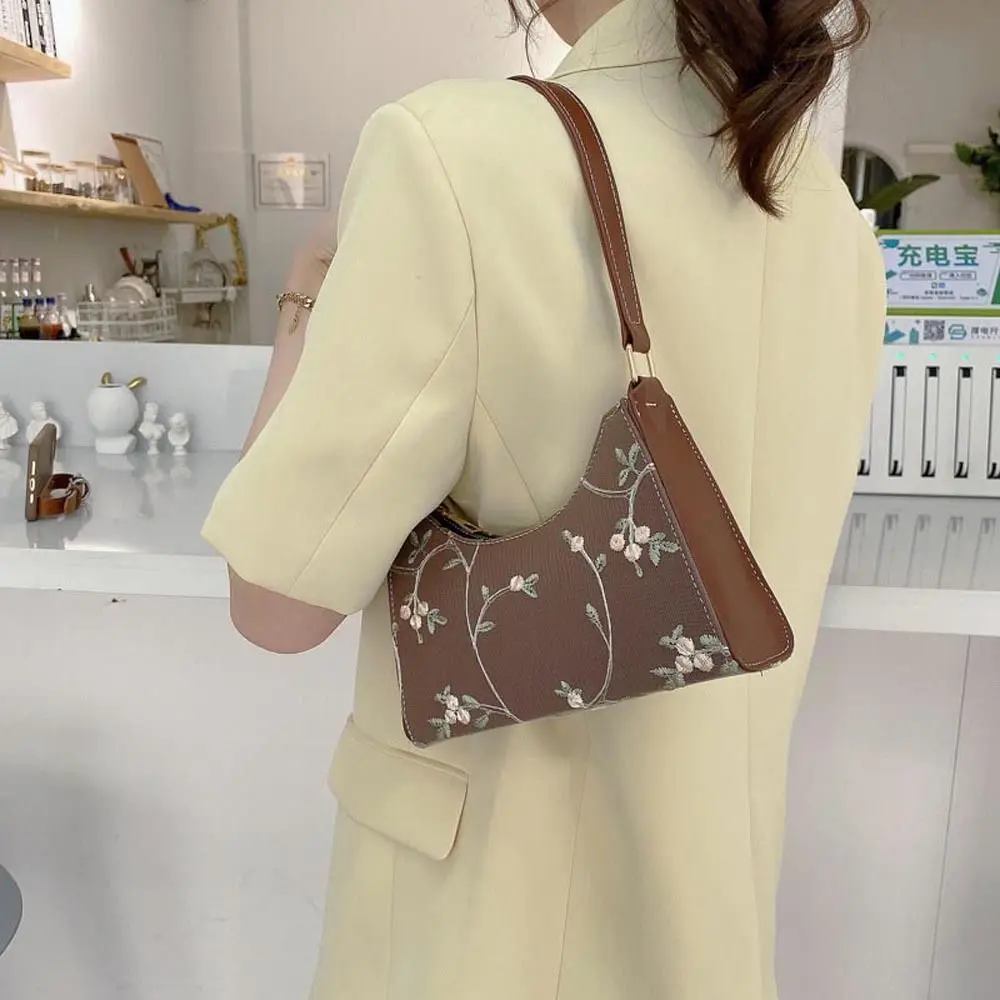 

Sweet All-match PU Leather For Girls Flower Small Handbag Mini Messenger Bags Women Underarm Bag Korean Handbag Shoulder Bags