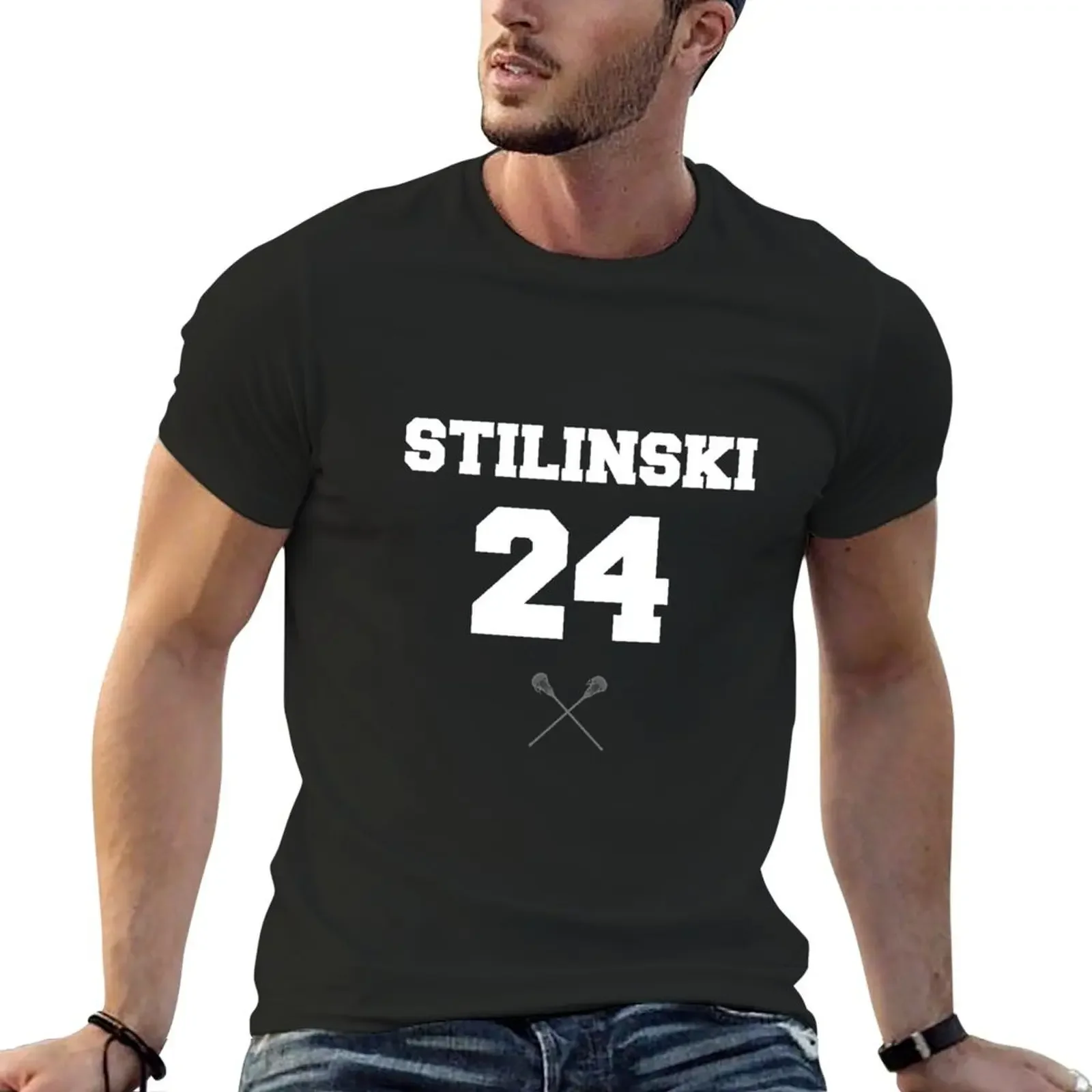 Stilinski 24 T-Shirt graphic tee shirt anime basketball graphic tees anime shirts men