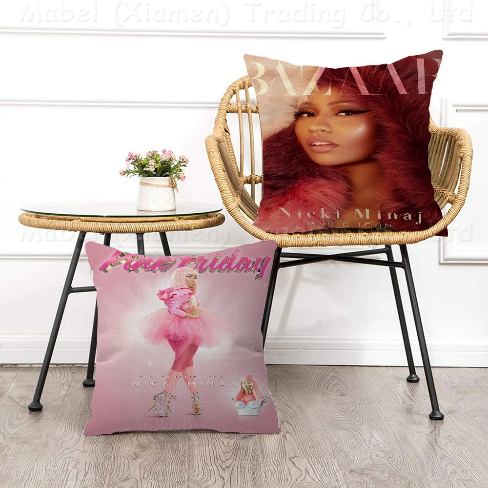 Rapper N-Nicki M-Minaj Pillow Gift Home Office Decoration Bedroom Sofa Car Cushion Cover Case 45x45