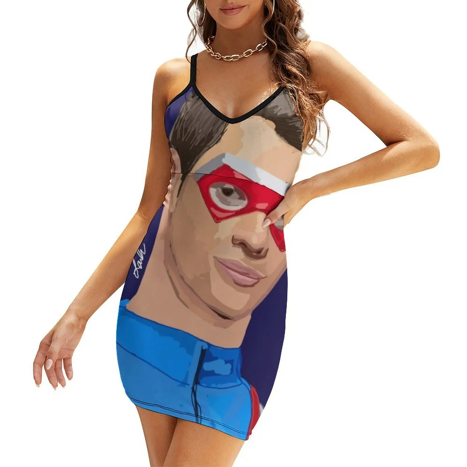 

Kid Danger Sling Dress summer clothes elegant evening dresses for women 2025 elegant women's dresses for wedding Female dress