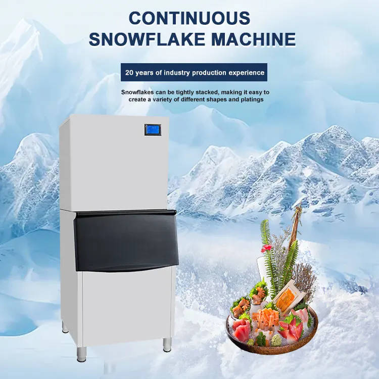 220v/1600w Electric 270kg/day Snow Cone Fine Ice Shaved Crusher Snowflake Machine