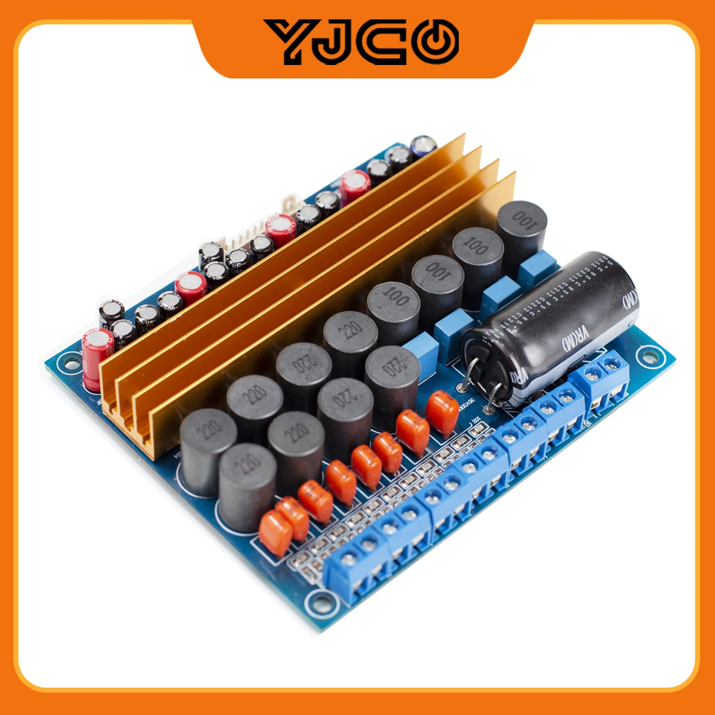 YJCO Hifi Digital Home Amplifier Board TPA3116 D Class 6-channel High-power 100W+100W+4*50W Moulde for DIY Amp