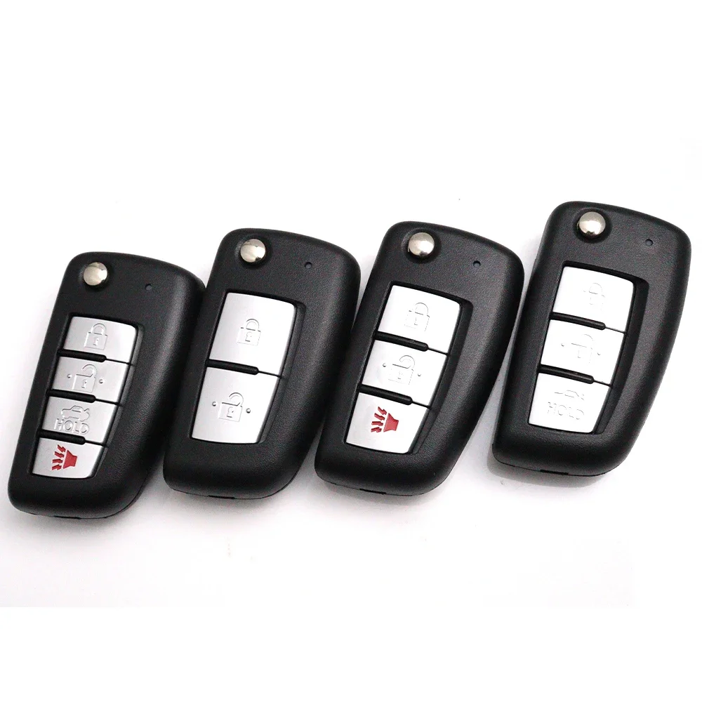 Car Folding Key Housing Fob Case Shell for Nissan X-Trail Qashqai J11 Juke Murano Micra Tiida Maxima Altima Kicks Accessories