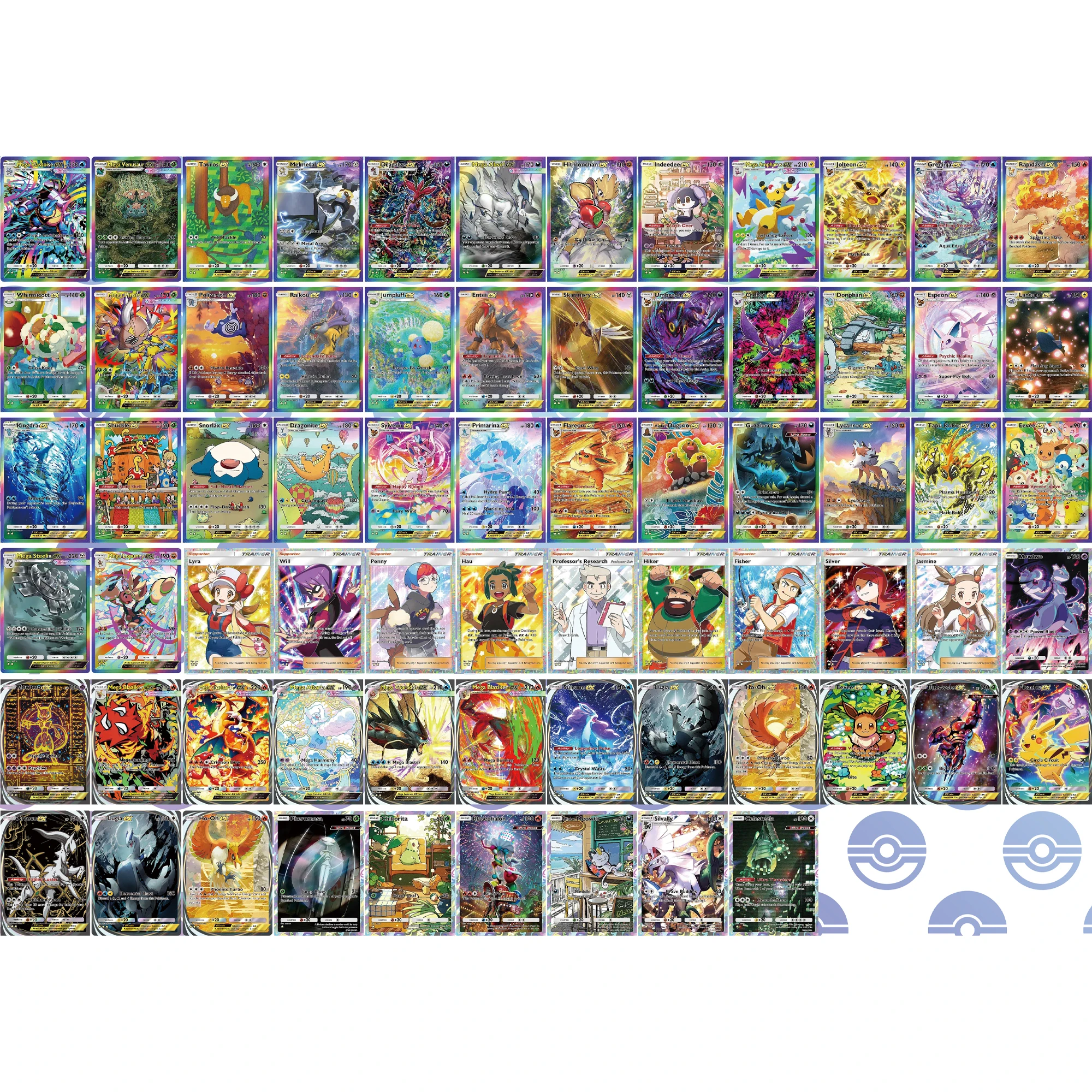 1 Box Eevee Umbreon Latias Gyarados Mewtwo English Pocket Series Random Flash Card Game Anime Collection Cards Gift Toy