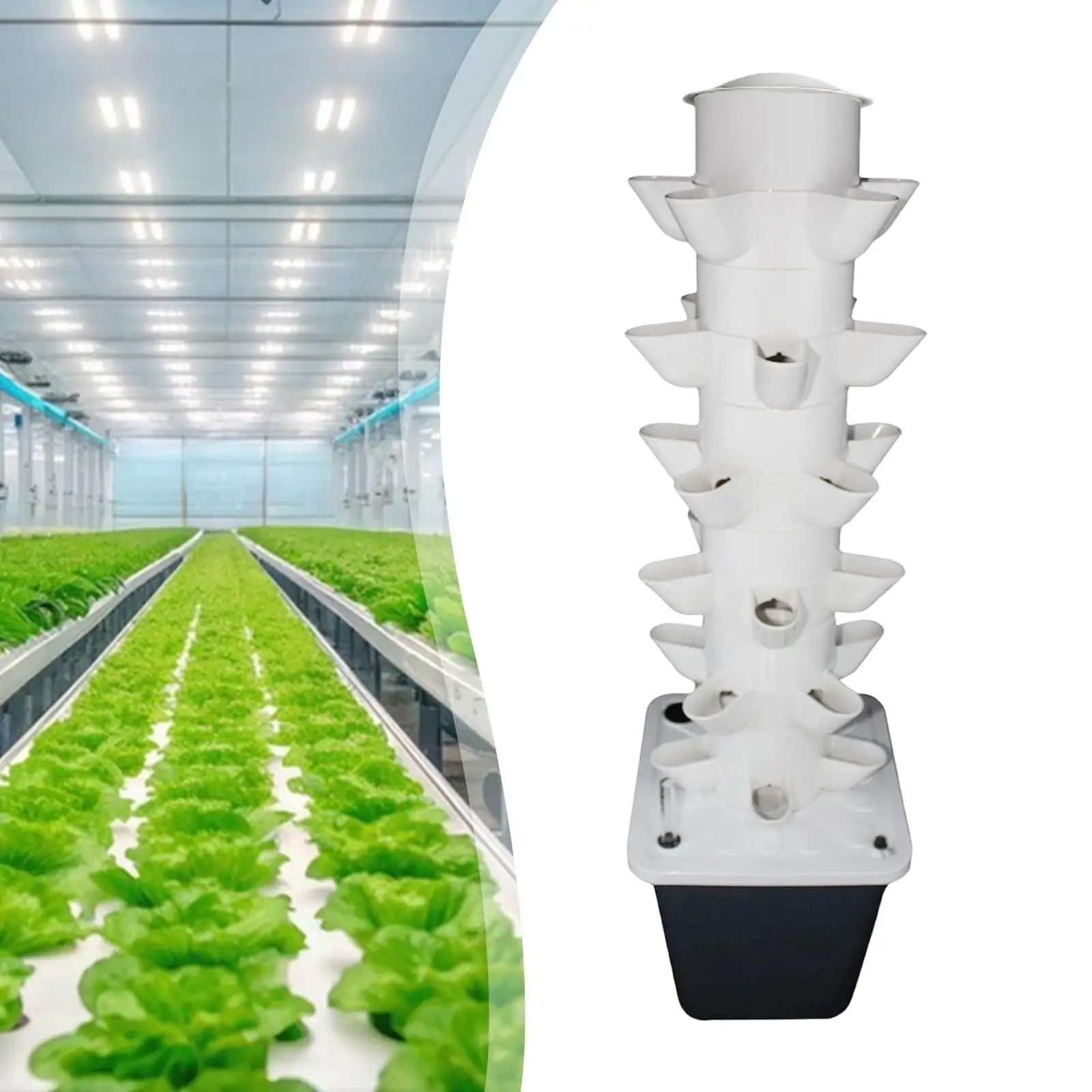 

Гидропонная вертикальная система для выращивания растений с автоматической циркуляцией воды для офиса, кухни, балкона