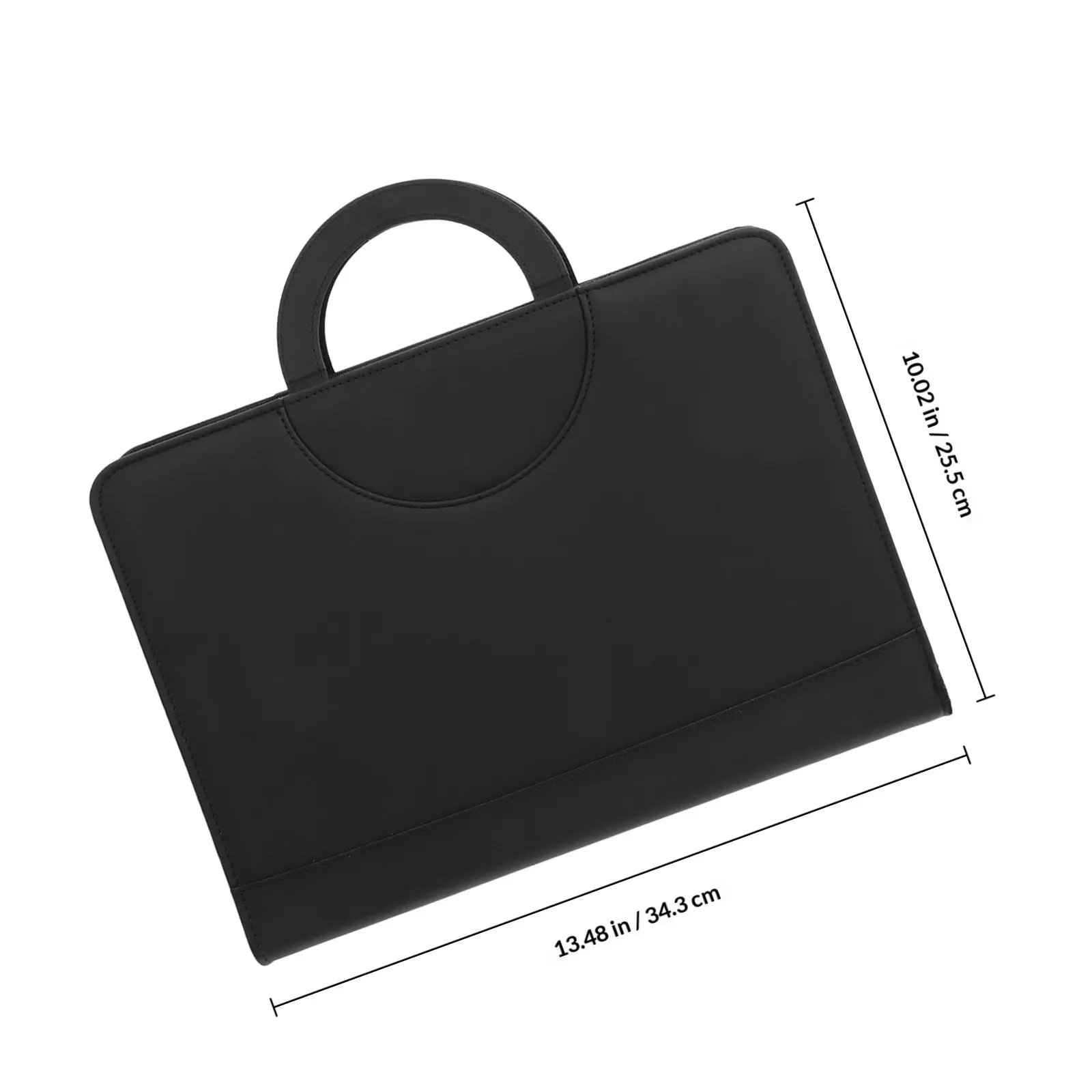 Portable A4 Document Bag Zipper Closure File Storage Folder Fine Workmanship Organized Travel Essential for Bank Staff Teachers