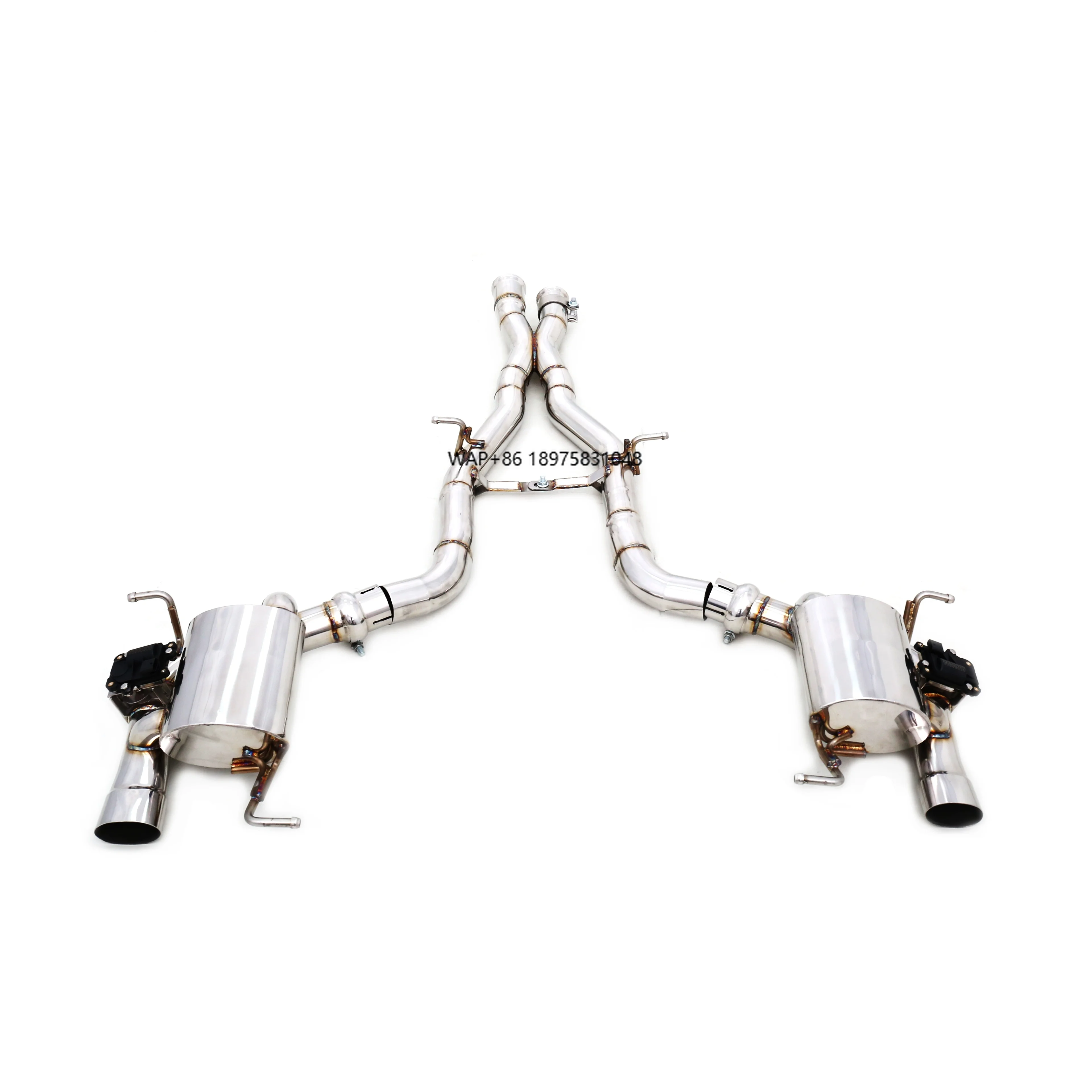 SLC43 R172 3.0T Factory Customization 304 Stainless Steel Mirror Polished 1.5mm Thickness Valved Exhaust