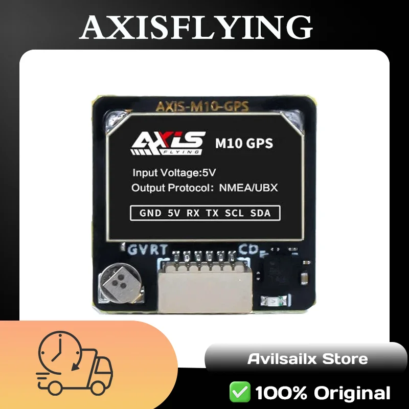 

GPS-модуль Axisflying M10, встроенный электронный компас QMC5883, протокол UBLOX для радиоуправляемого самолета FPV, дальнего действия