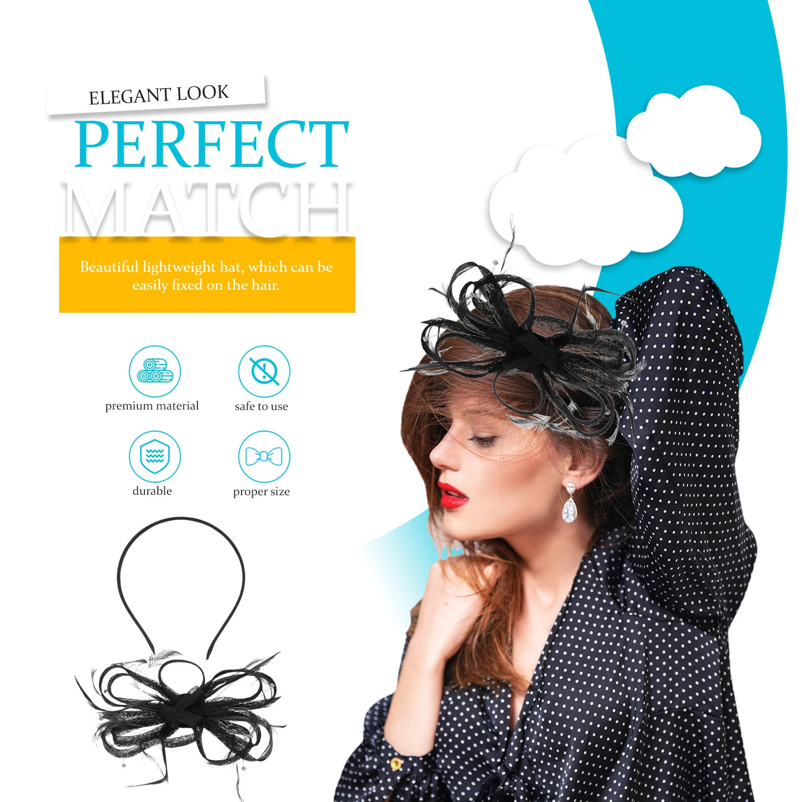 

Linen Bridal Fascinator Hat Vintage Hair Clip Formal Outfit Accessory Tea Party Hats Women Girls Tea Party Wedding