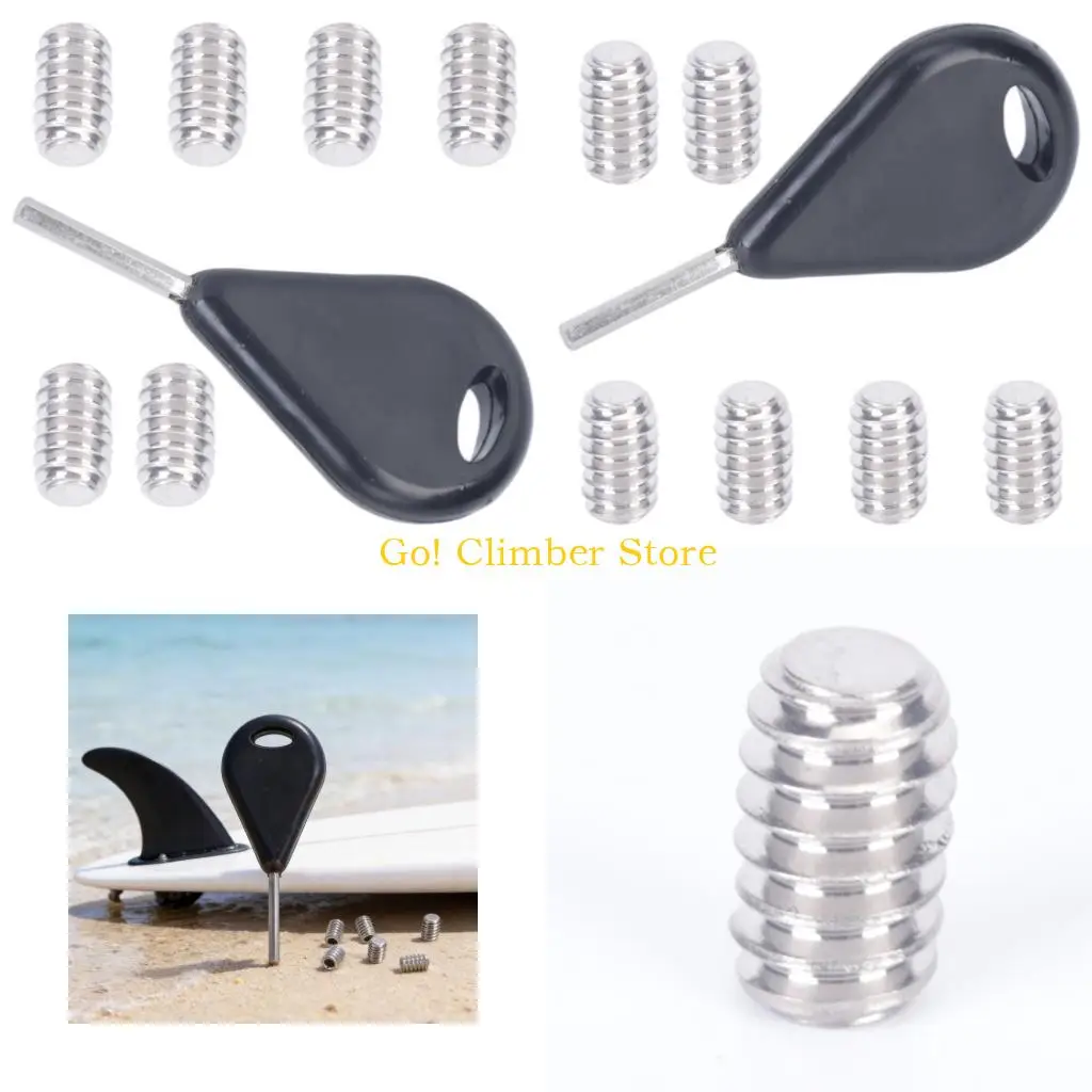 Q84C Board Bag Finning Tool with 6 Screws for Surfboard Setups and Routine Upkeep