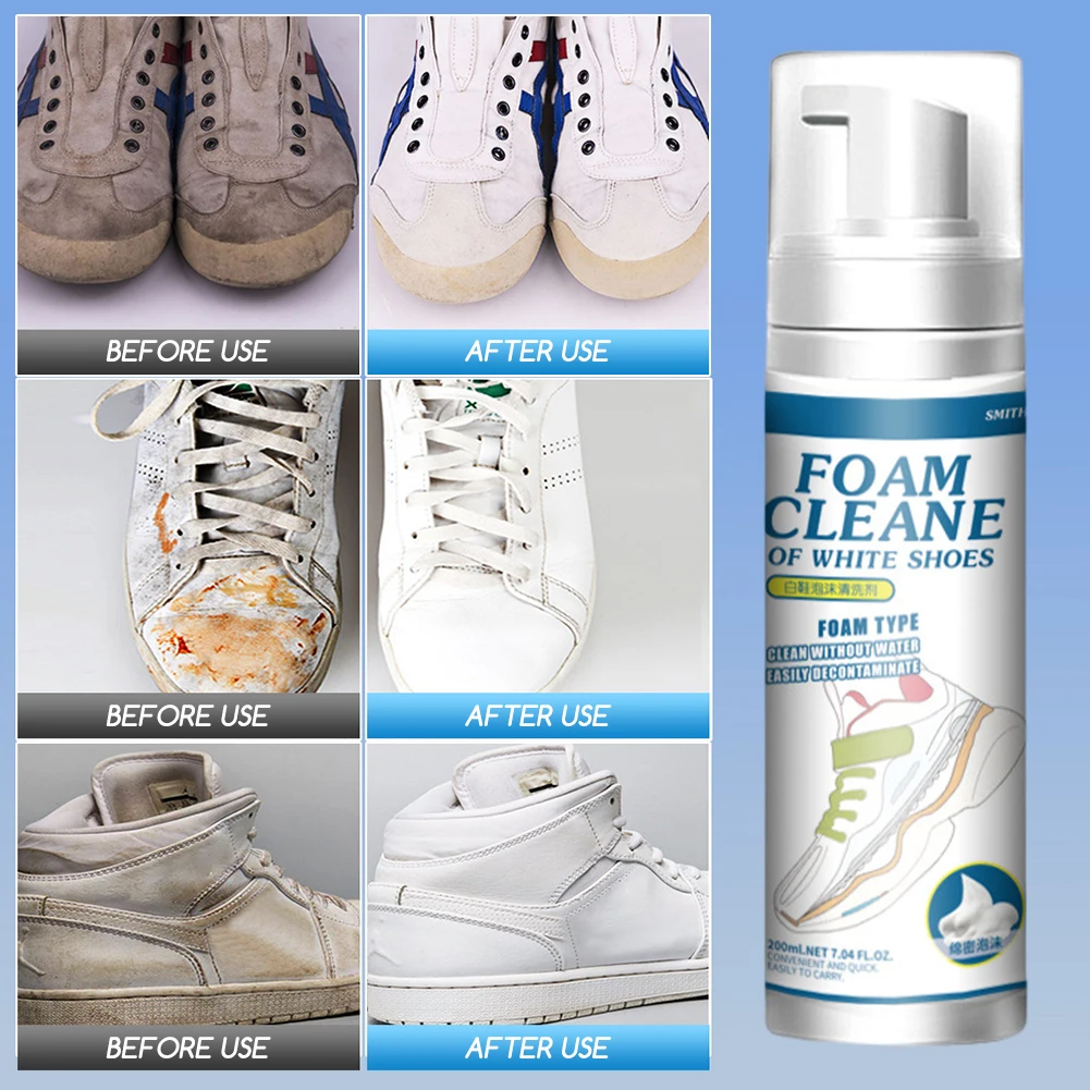 منظف الأحذية البيضاء ، تنظيف الأحذية الرياضي القابل للتصرف المحمولة ، التنظيف العميق سهلاً لاستخدام الوزن الخفيف للاستخدام المنزلي #4