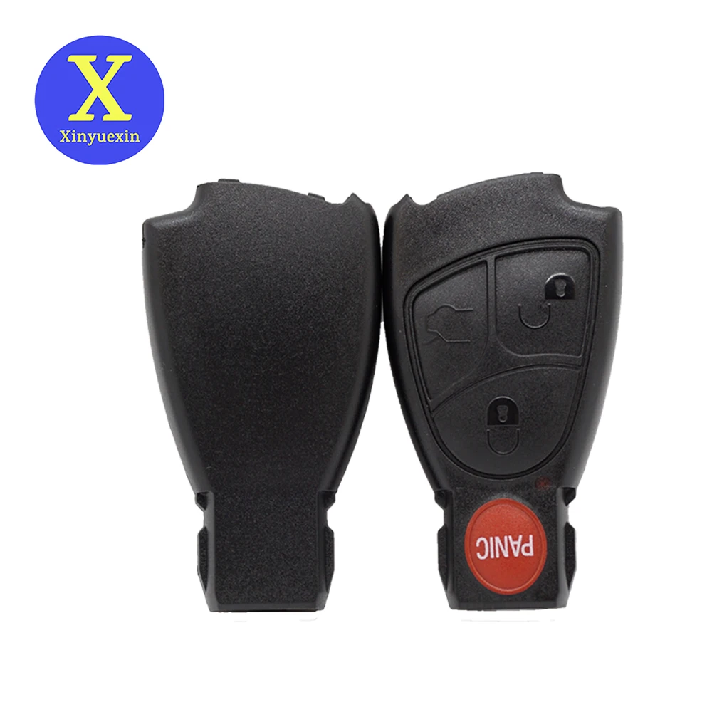 

Xinyuexin 3 Buttons Car Key Replacement Remote Key Shell for Mercedes Benz C E B S Class CLS CLK ML SLK CL