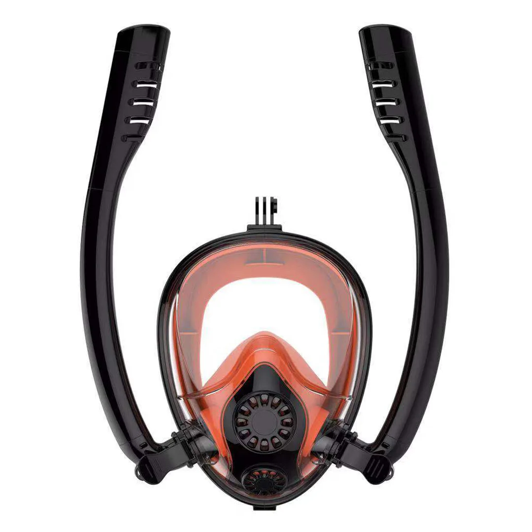 

Wholesale Adult 180 Panoramic Custom Dive Mask Snorkeling Mask with Double Tube