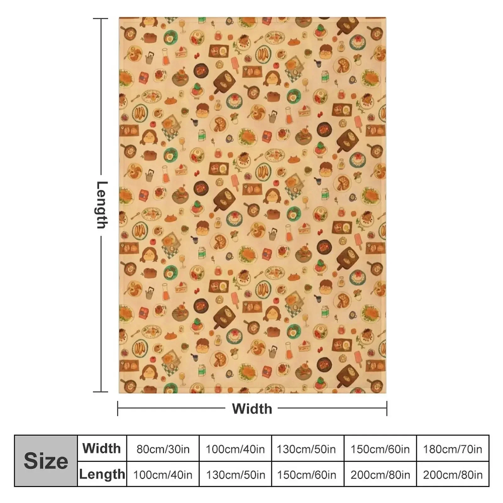 Dishes Throw Blanket Retros Comforter Summer Beddings Fashion Sofas Blankets