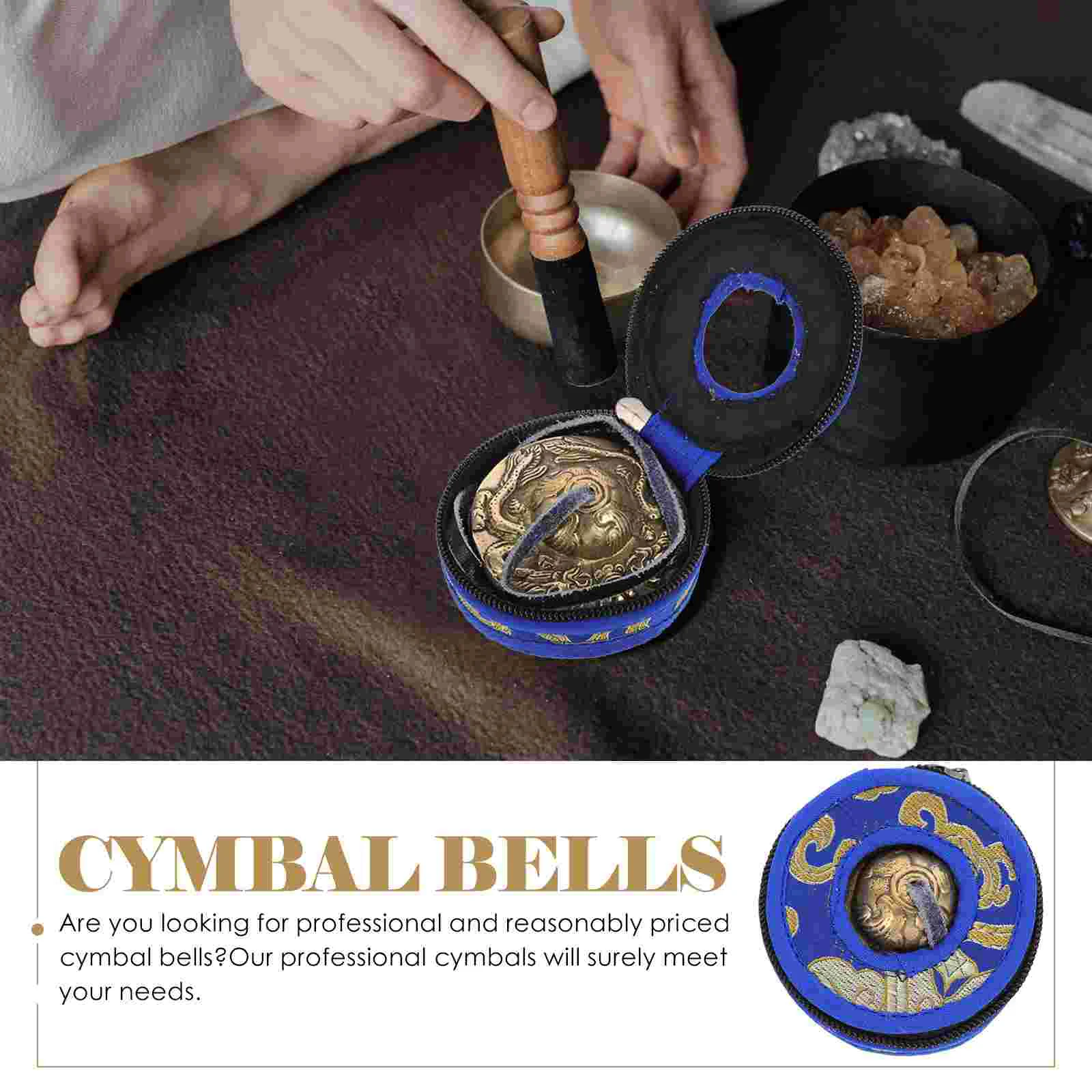 Pure Copper Bell Meditation Accessories Bells for Tingsha Cymbals Chime The Ringer Musical Instrument