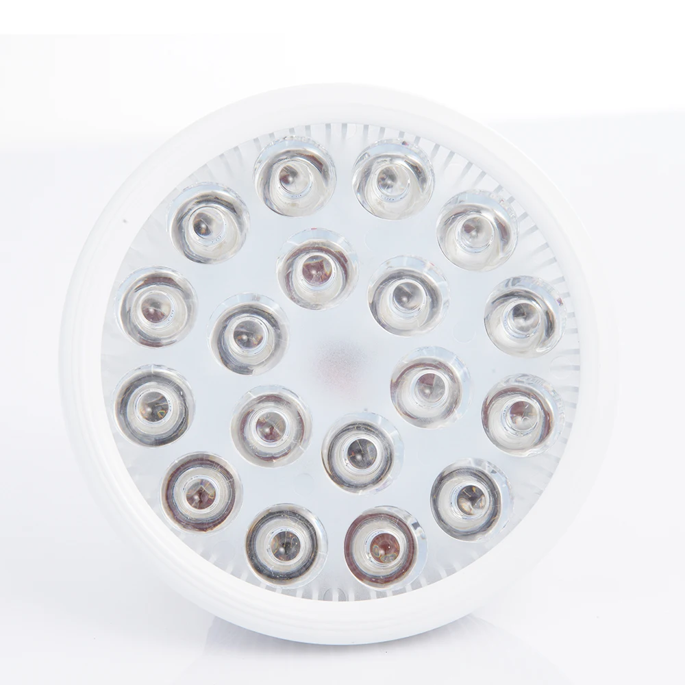 لوحة العلاج بالضوء الأحمر 54 واط 630nm 660nm 810nm 830nm 850nm مصباح الأشعة تحت الحمراء LED تنمو أضواء المزهرة