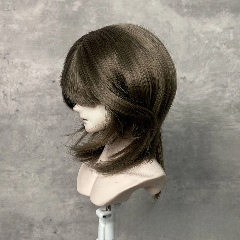 

1/3 1/4 1/6 Doll's Wig for 60/45/30cm Bjd Doll Hair Embryo Wolf Tail Fake Hair Diy Girl Toys Dress Up Doll Accessories, No Doll