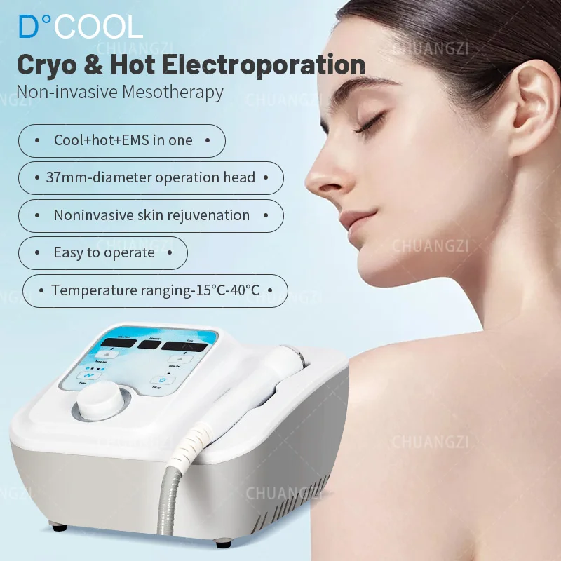 Ohio eur électrique pour le visage, appareil de beauté amincissant, soins de santé, machine de raffermissement de la peau SPA, portable, cool, chaud, EMS, nouveau, Dcool