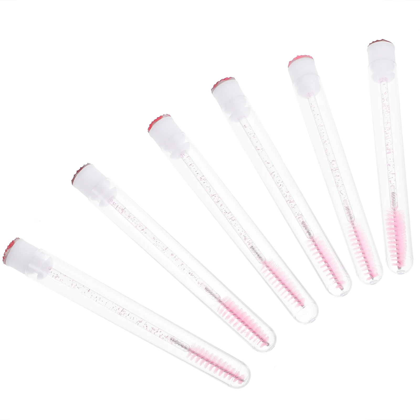 Brosse à cils colorée en strass, recourbe-cils pour usage domestique et magasin, petit Tube en Fiber Pp, outil de beauté propre, brosse de maquillage, 10 pièces