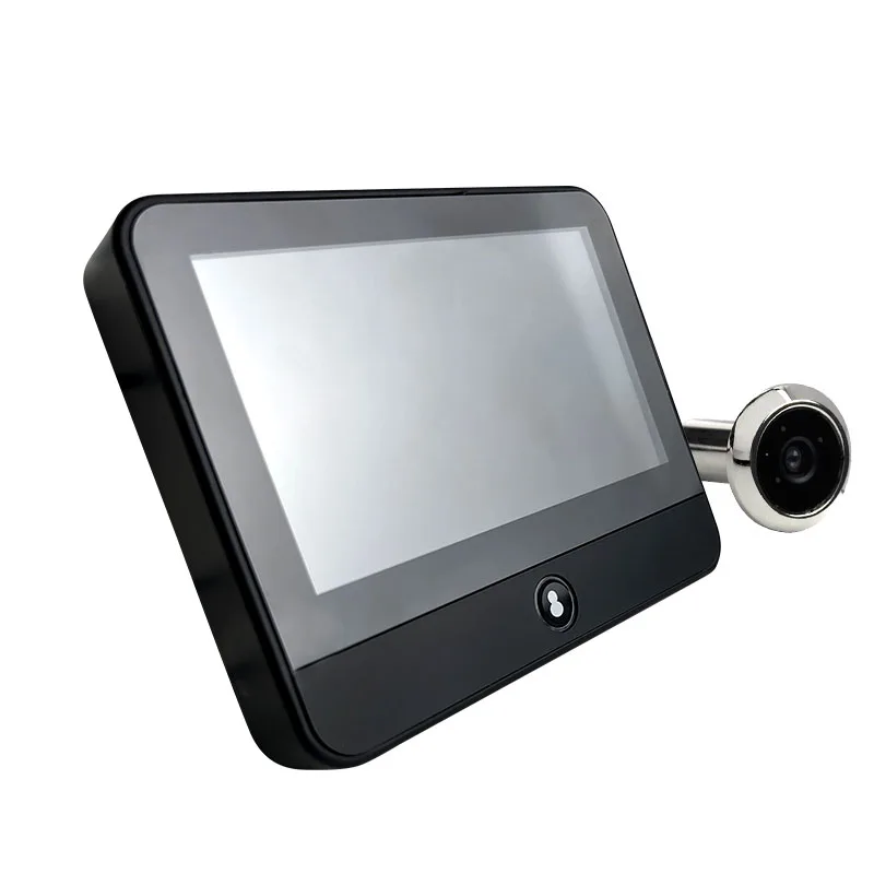 

WiFi Digital Door Peephole 4.3 Inch Tuya Smart LIfe Eye Cat Human Detection 3MP 120° Wide Angle Night Vision Hidden Video Viewer