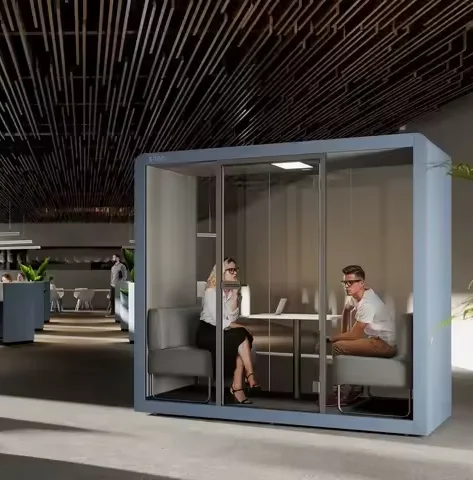 Indoor Soundproofed Private Cabin Prefabricated House Portable Office Silent Cabin