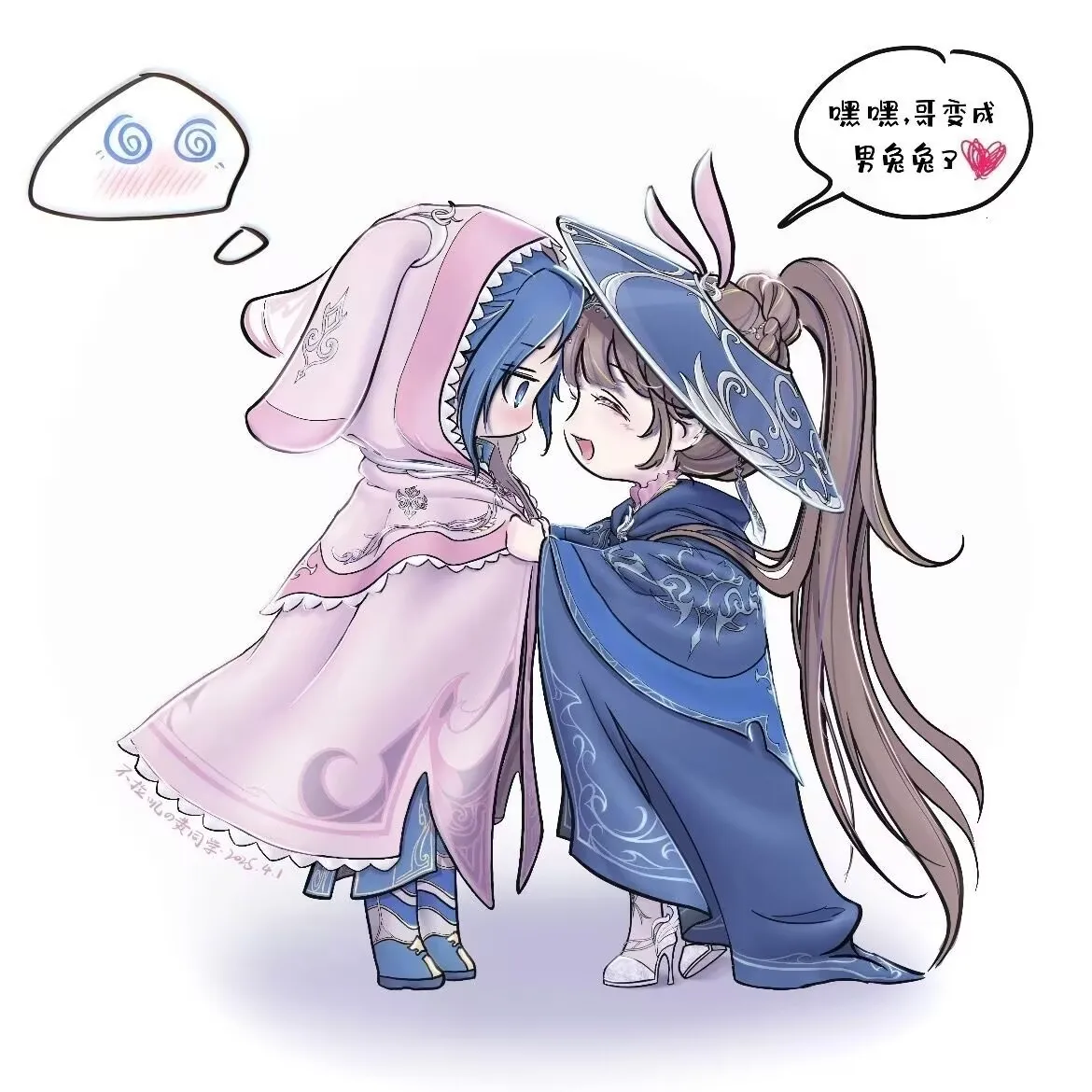 

The "Tang SAN Xiaowu" three-five set acrylic standing sign decoration around "Douluo Continent" is exquisitely crafted