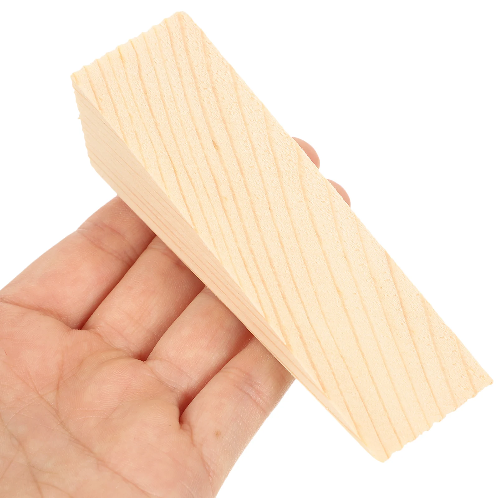 

10pcs Wooden Stopper 10x3x3cm Hardwood Anti-Slam Bedroom Door Wedge Home Office School Restaurant Center Nail Free Door