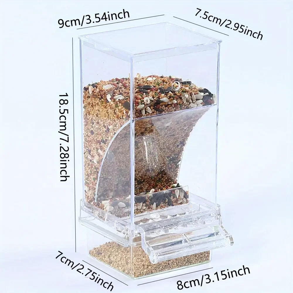 Automatic Parrot Bird Feeder: Spill-Proof and Splash-Proof Design for Your Feathered Friends