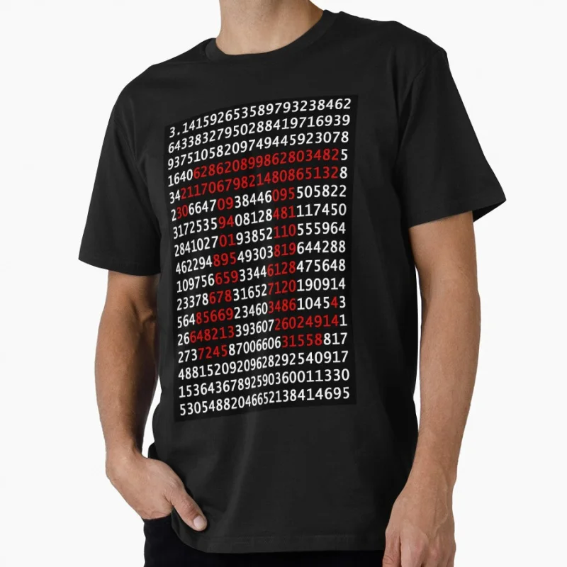 

π (pi) Symbol 3.14 funny math science Gift t shirt for man Large size Tops S-6XL 100% cotton print Clothes