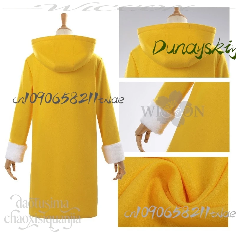 Shop1104629319 متجر Gagura تأثيري حلي Kawaii الطفولة معطف الصوف الأصفر لطيف أغطية الرأس هالوين حفلة عيد الميلاد كوس #5