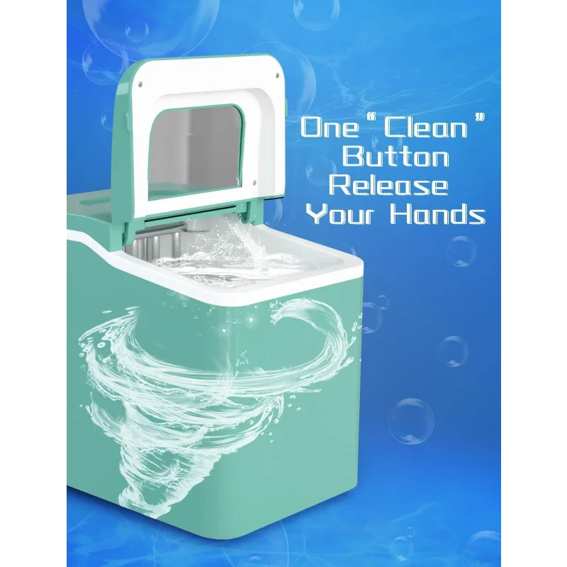 Macchina per il ghiaccio da banco ARLIME, pronta in 8 minuti, 26 libbre/24 ore, macchina per la produzione di ghiaccio elettrica autopulente con paletta e cestino