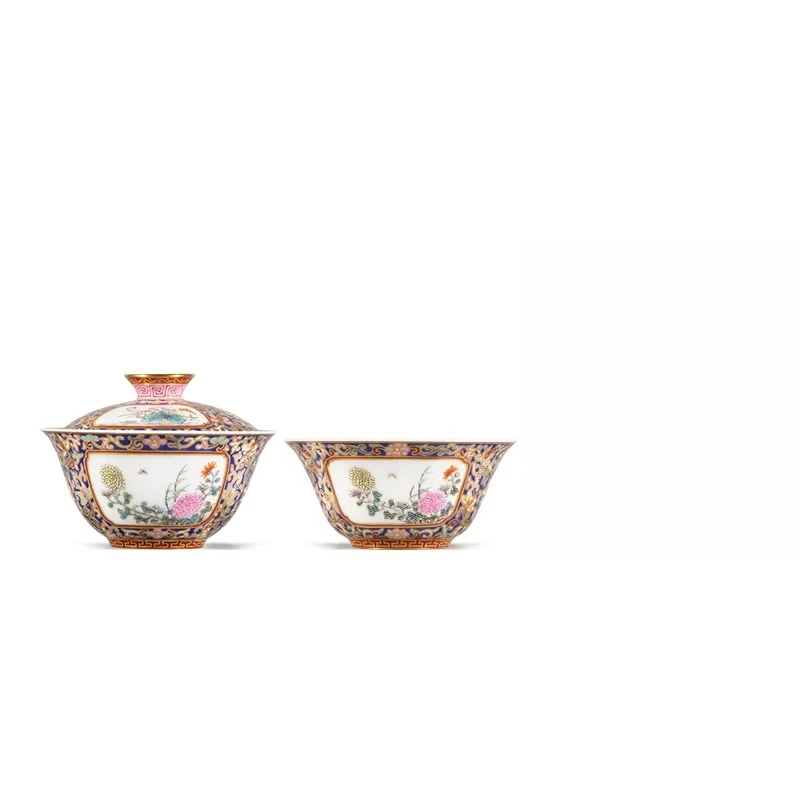 Consumption coupon view pastel sapphire blue line window small cover bowl