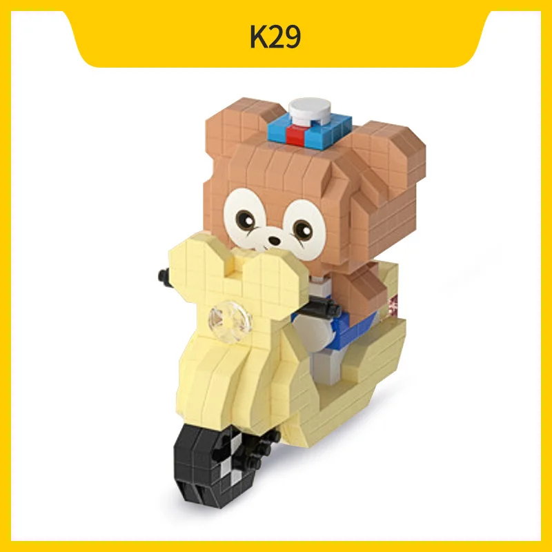 Cartoon Anime Sanrio Kawaii Kuromi Spons Kurome Blokken FunnyJoy Muis Bouwstenen Pop Speelgoed Kinderen Verjaardagscadeau