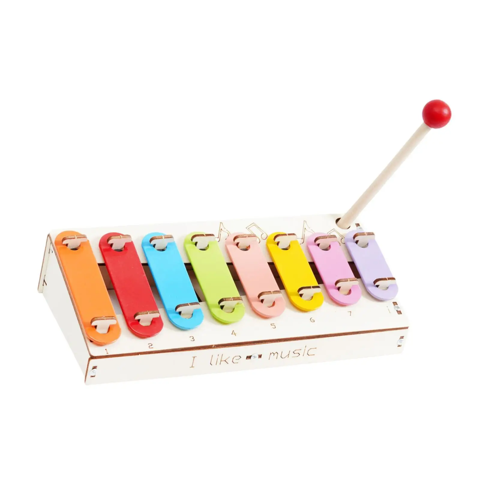 DIY Xylophone Toy 8 Tone Xylophone Model Creativity Hand Knock Piano Model for