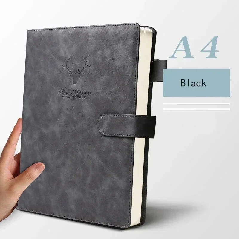 Record Business Notepad Notebook Book Sketchbook Leather Students Work Ultra-thick Meeting Office Soft Thickened Diary