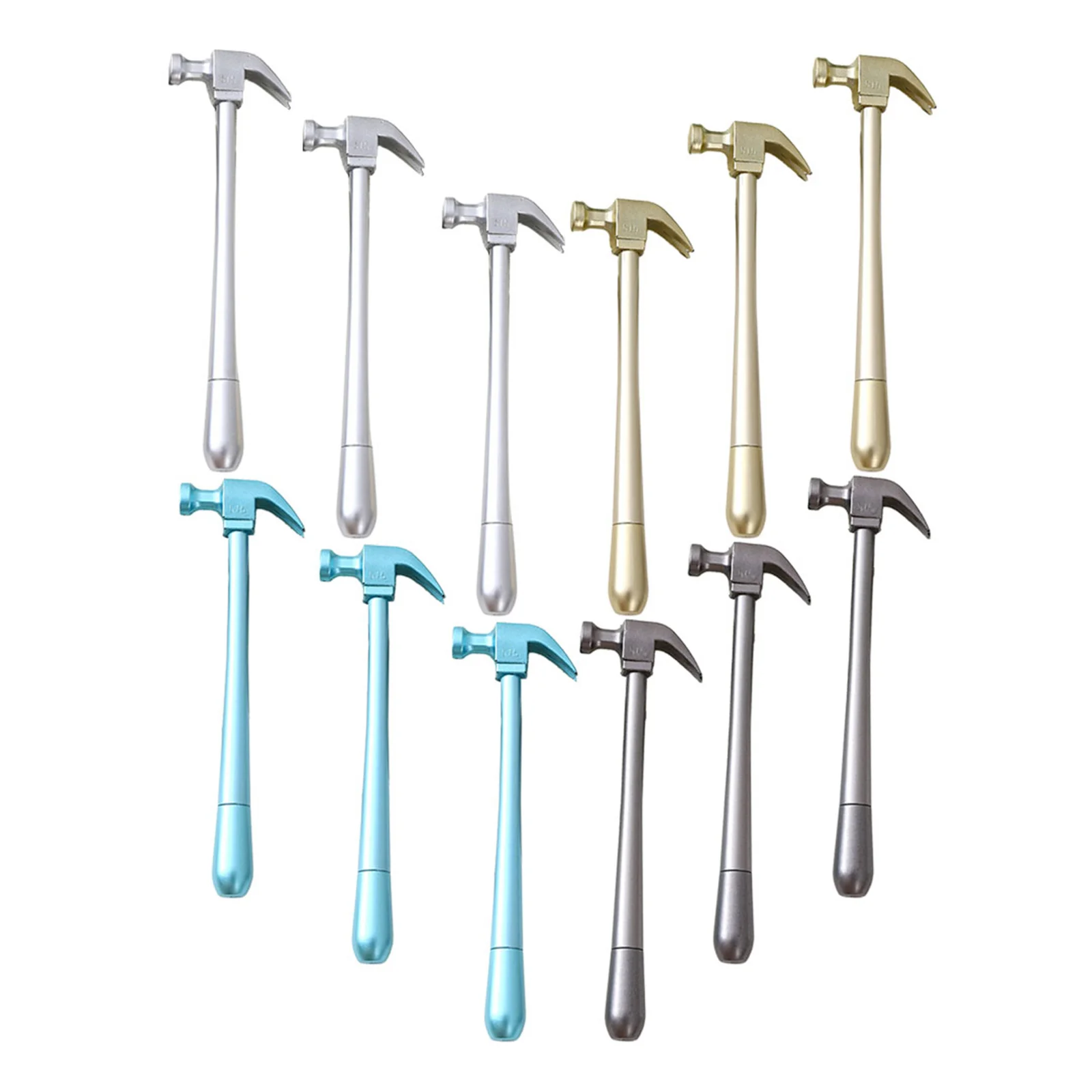 

12pcs Hammer Shape Gel Ink Pens Writing Pens For Students Office School Smooth Writing Portable Stationery Gift