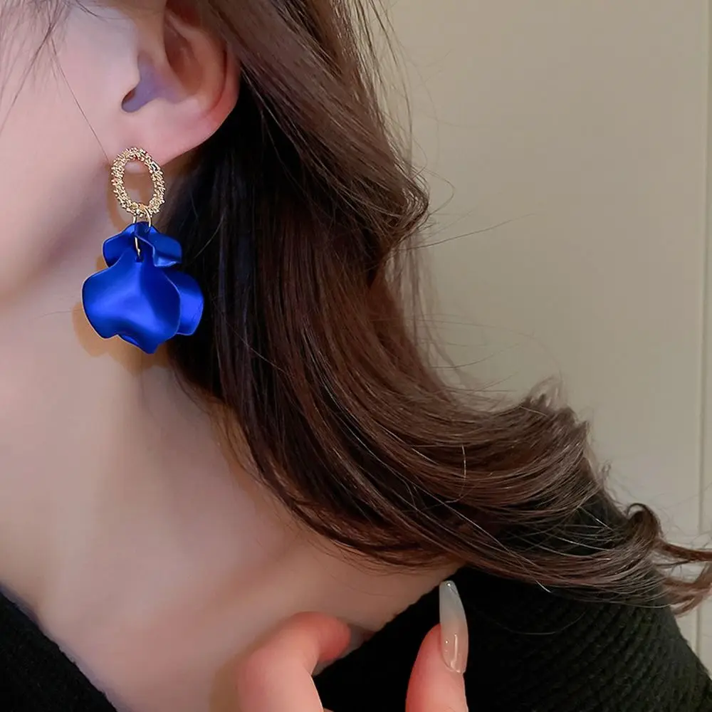 Girl Gifts Fragments Flowers Alloy Women Drop Earrings Stud Earrings Girl Exaggerated Earrings Korean Style Dangle Earrings