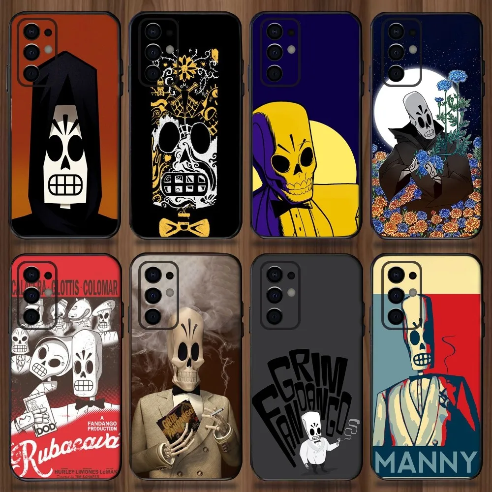 G-Grim Fandango Game Phone Case For Samsung Galaxy A13,A21s,A22,A31,A32,A52,A53,A71,A80,A91 Soft Black Cover