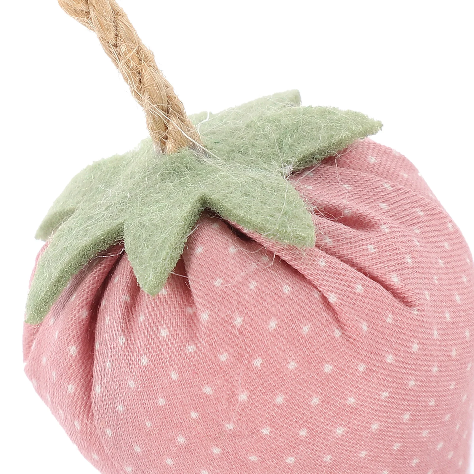 4-delige stof gesimuleerde aardbei kunstfruit ornament versieren touw nep
