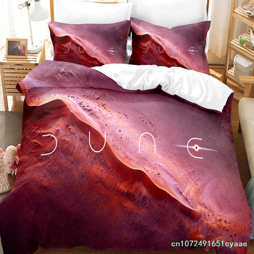 Dune Bedding Set Single Twin Full Queen King Size Desert Bed Set Aldult Kid Bedroom Duvetcover Sets 3D Print 013