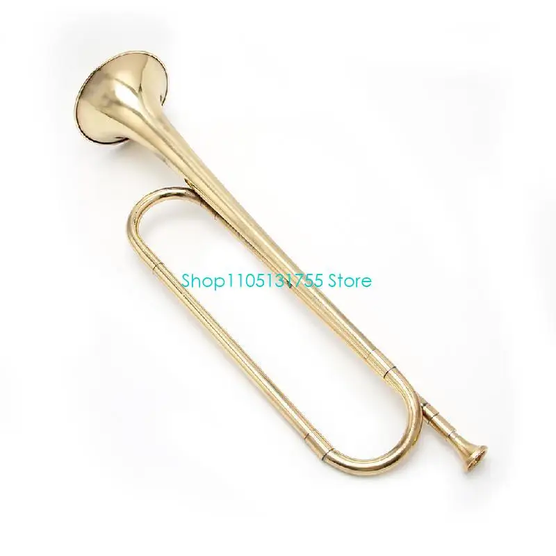K0EF Retro B Flat Bugle Trumpet School Band Cavalry Beginner Military Orchestra New