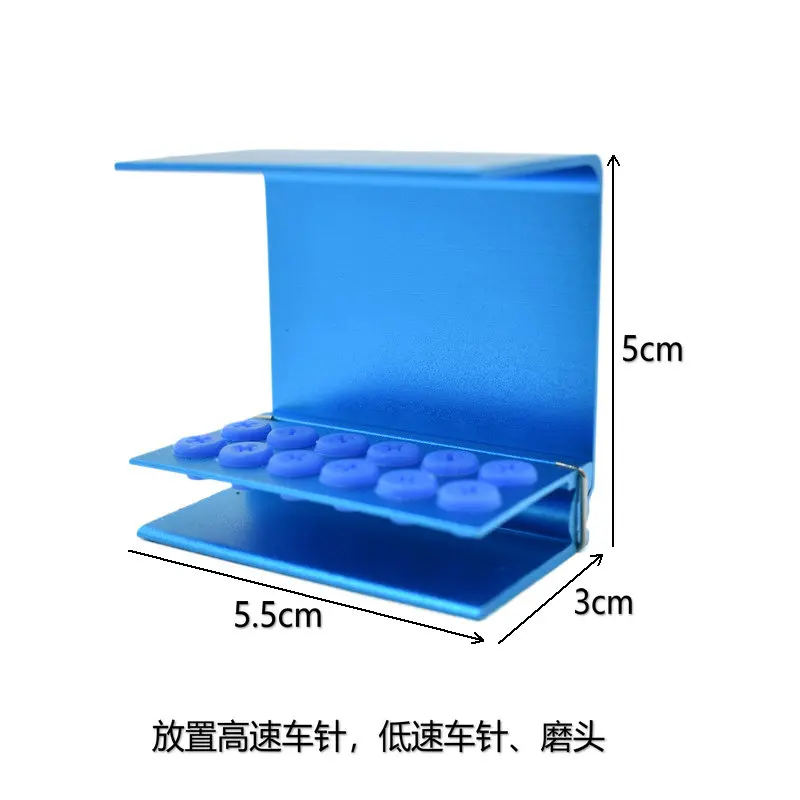 F065 Dental Burs Holder For High Speed Burs& Low Speed Burs Dentistry Autoclavable Disinfection Box 12 Holes