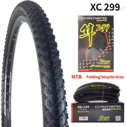 Foldable Mountain Bicycle Tire Super Light XC 299 120TPI Ultralight Black Tyre MTB 26/27.5/29*1.95 Cycling Parts