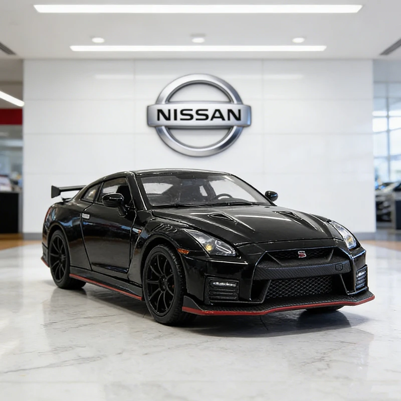 

1:32 Nissan GTR R35 NISMO Alloy Die Cast Toy Car Model Sound and Light Children's Toy Collectibles Birthday gift